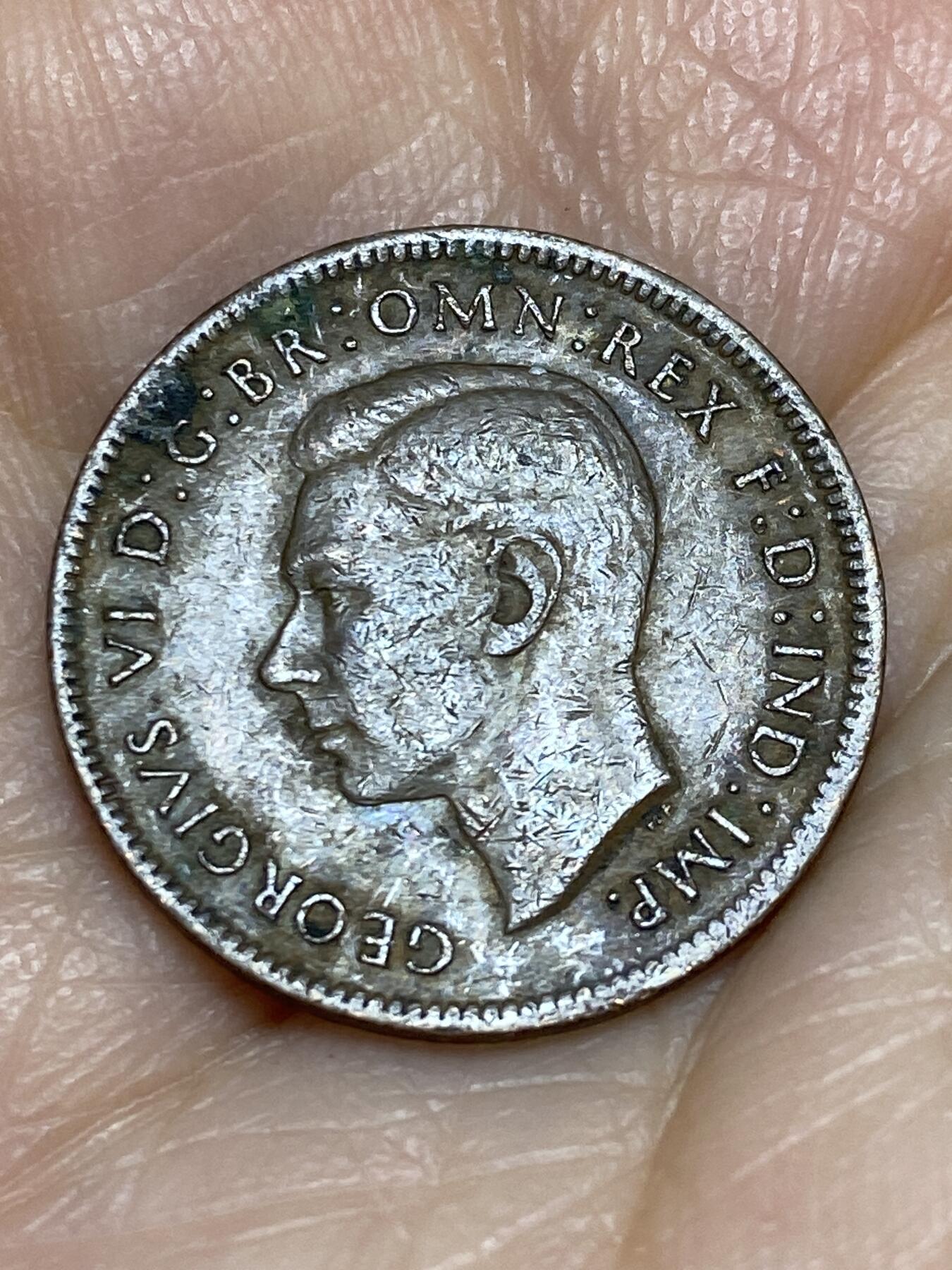 2025年第一百二十五场(总第一百五十一场）外国好品散币(免佣金) 英国🇬🇧1942年1法新(乔治六世第一版)