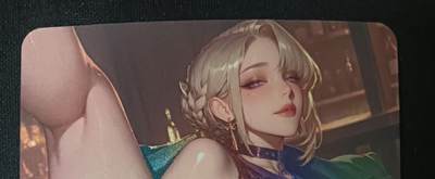 花开卡拍第46期（11月9号周日截拍，品控勿拍!!!拍品不寄存，运费5元，自制卡难免瑕疵，可能存在轻微撞角爆边等出厂瑕疵，品控介意勿拍！） - 大雷芳华 皮衣 彩闪1张