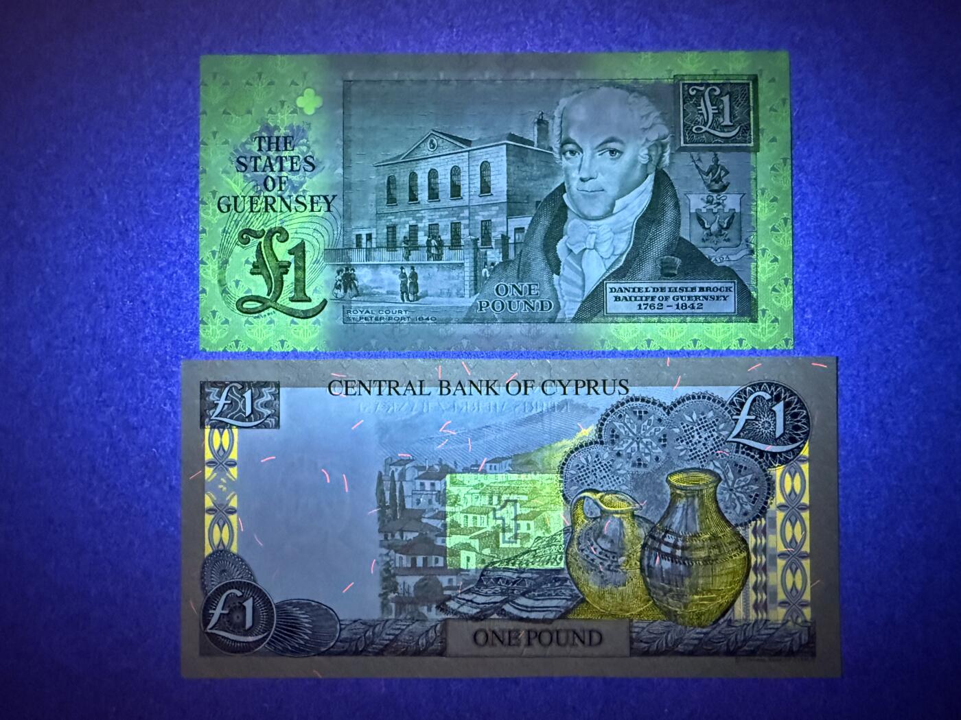 《艾美收藏》第219期-11.9周日外币畅拍场 根西、塞浦路斯1镑 UNC 小号无47