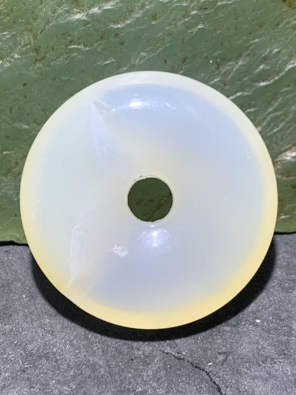 精美高玉化冰飘海洋玉髓平安扣一个！