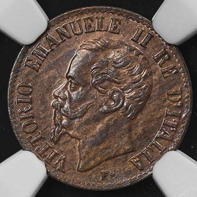 修遠堂世界钱币第九十二期 - NGC MS64BN 1867年意大利1分