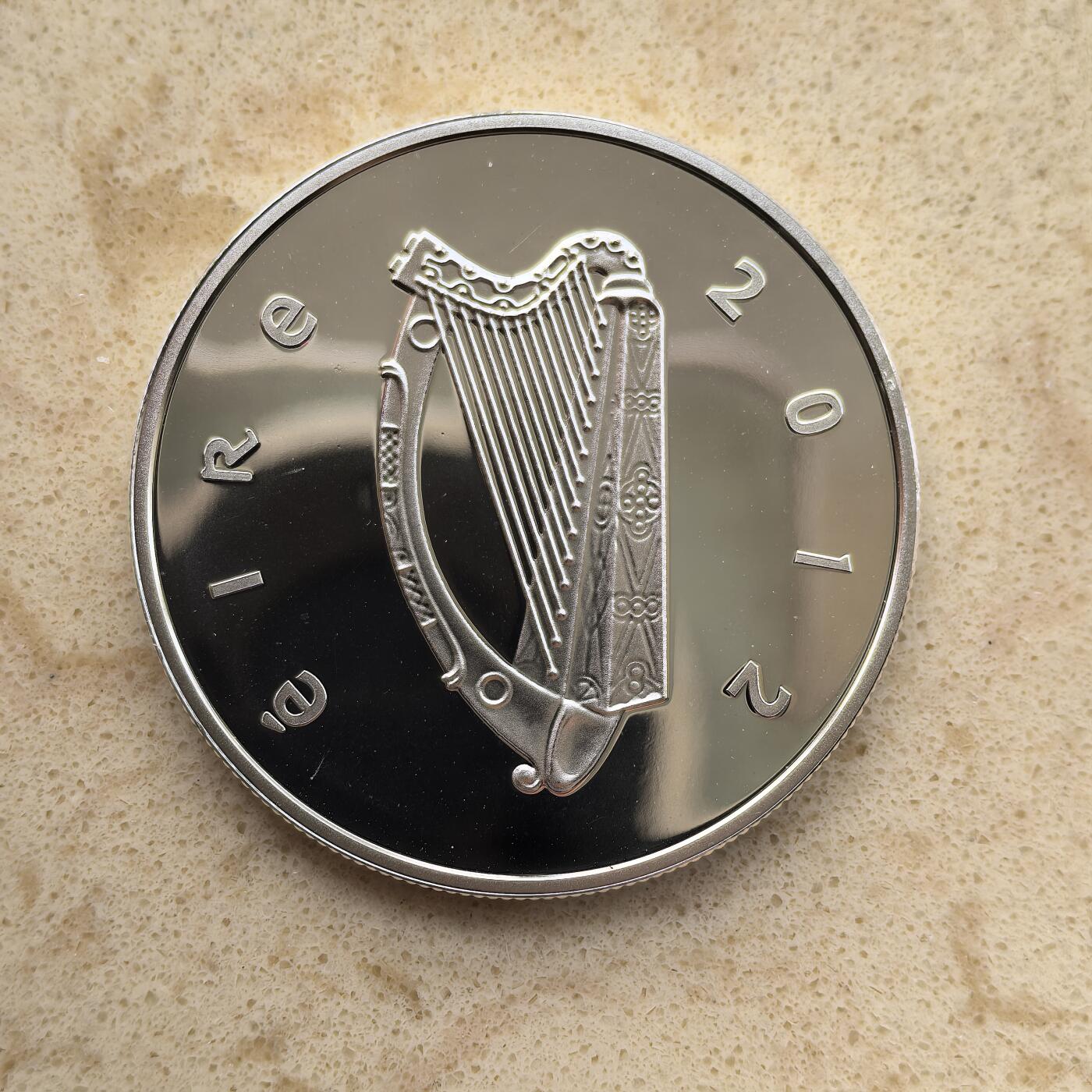 道一币馆币章第一百五十五场 爱尔兰2012年剧作家叶芝逝世55周年10欧元精制银币 28.28g 925S 12000