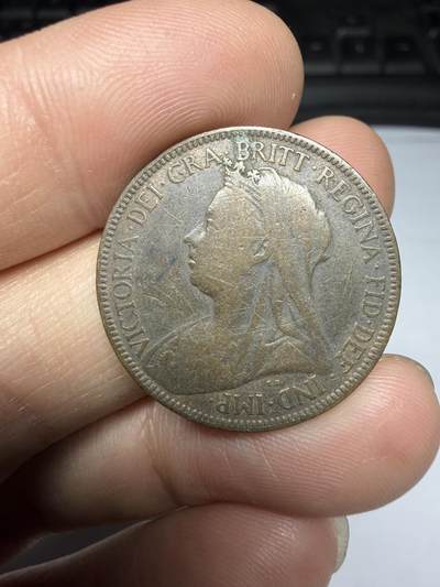 2025年集古藏今外币拍卖第十期-第3场—（总第283拍），可以寄存60天，满160元包邮。 - 1900年英国半便士