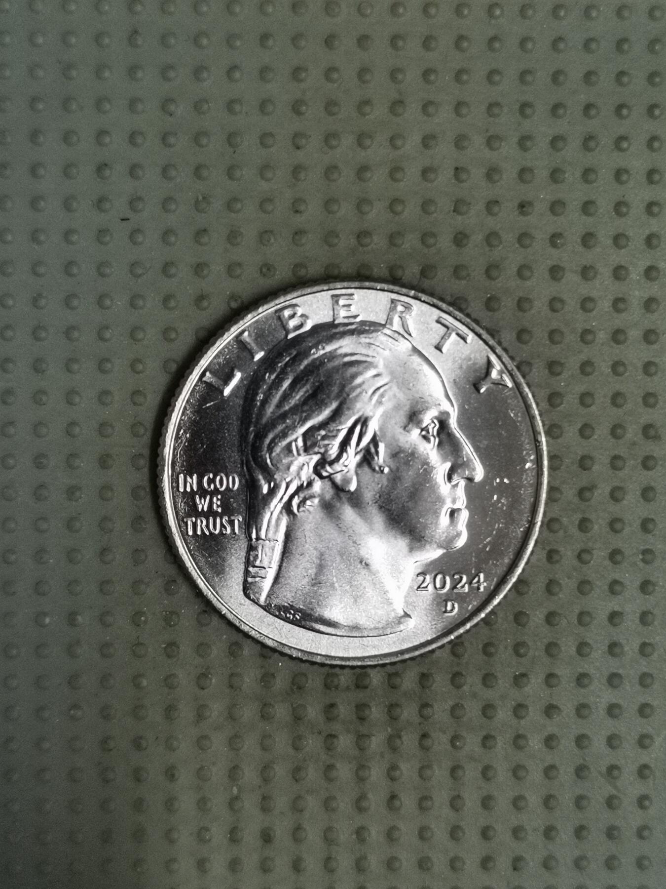 2025年第111场各国散币拍卖（总第111场） 美国2024年杰出女性第12枚竹本松25美分纪念币