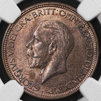修遠堂世界钱币第九十二期 - NGC MS63RB 1931年英国1/2便士