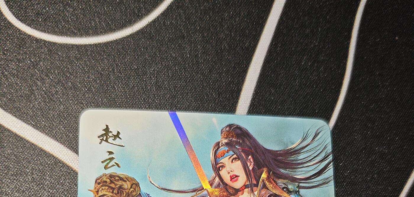 老板带我见世面，我给老板好拍场，零佣金收拍，不寄存 焱卡文化黑暗王朝三国姬赵云金彩工艺一张