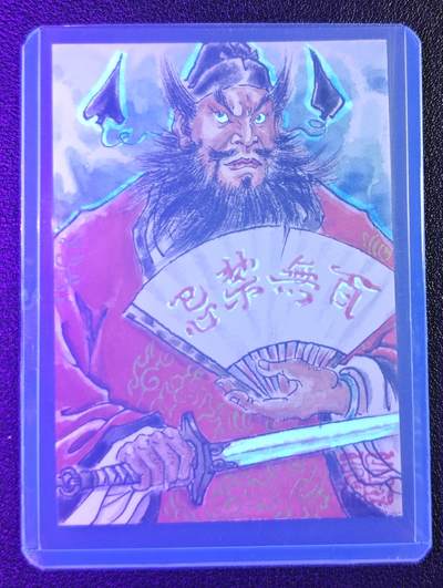 天玑星卡拍第137期《11.13周四截拍》持续收拍收评中 满赠卡需备注 【手绘卡】张先军 钟馗 手绘卡