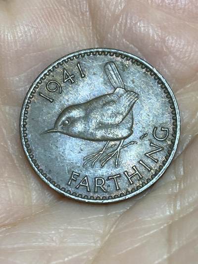 2025年第一百二十五场(总第一百五十一场）外国好品散币(免佣金) - 英国🇬🇧1941年1法新(乔治六世第一版)