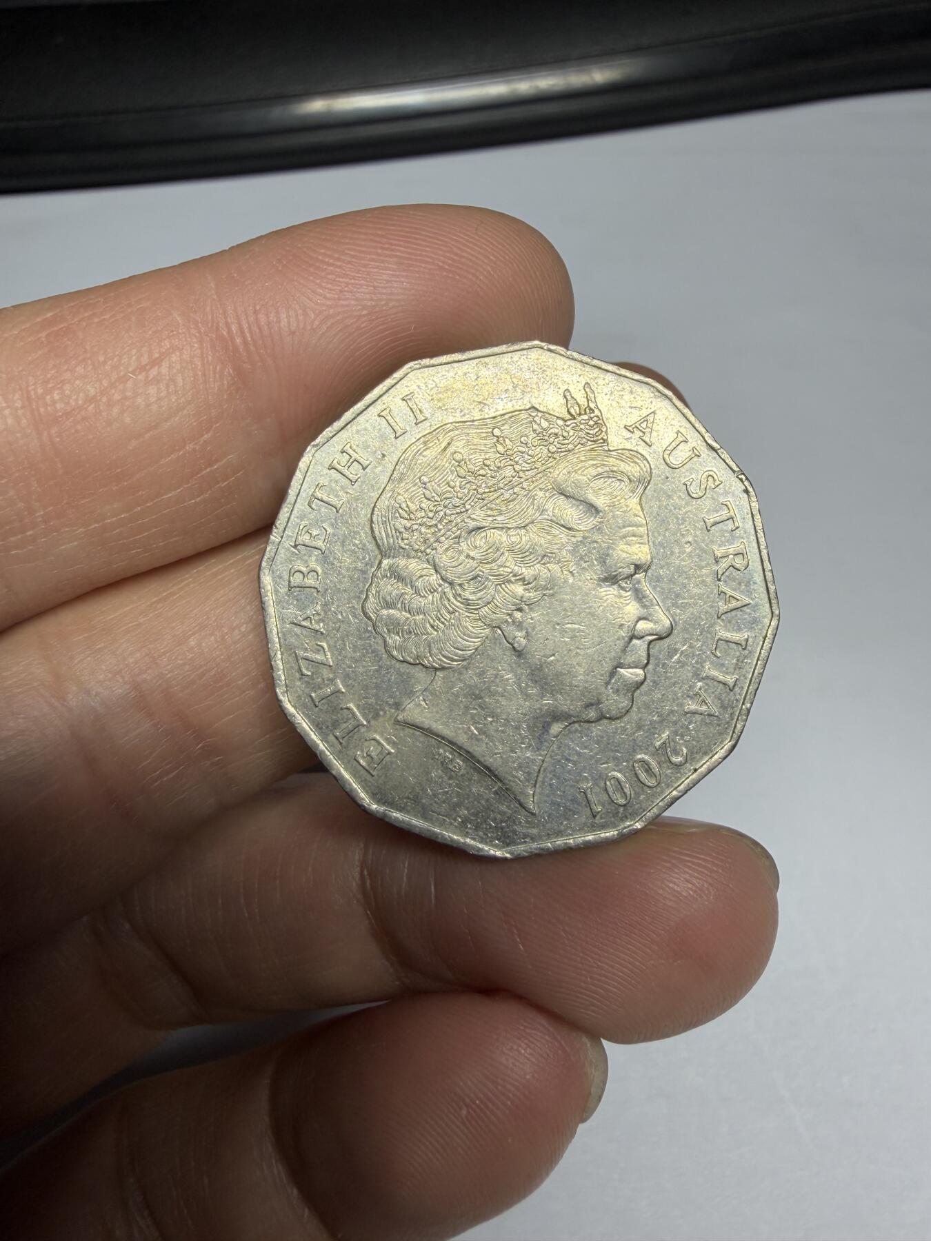 2025年集古藏今外币拍卖第十期-第3场—（总第283拍），可以寄存60天，满160元包邮。 2001年澳大利亚50分