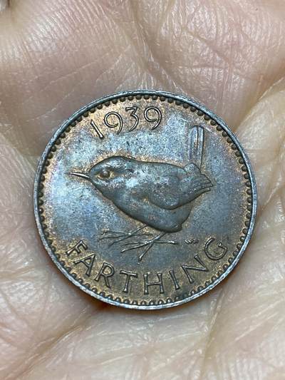 2025年第一百二十五场(总第一百五十一场）外国好品散币(免佣金) - 英国🇬🇧1939年1法新(乔治六世第一版)