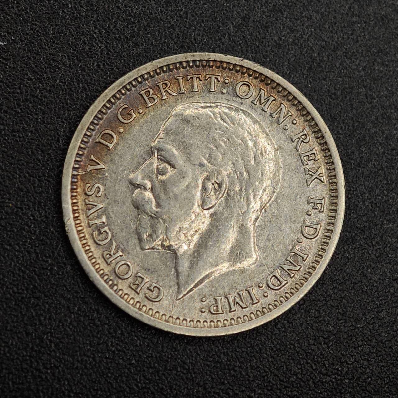 【淘币小摊】实时拍第七百九十一拍   散币纸币套币场   满百包邮可预留二周 每周一统一发货   英国1936年乔治五世3便士银币