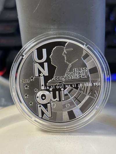 第181期拍卖 - 法国2018年法德条约纪念银币，22.2克