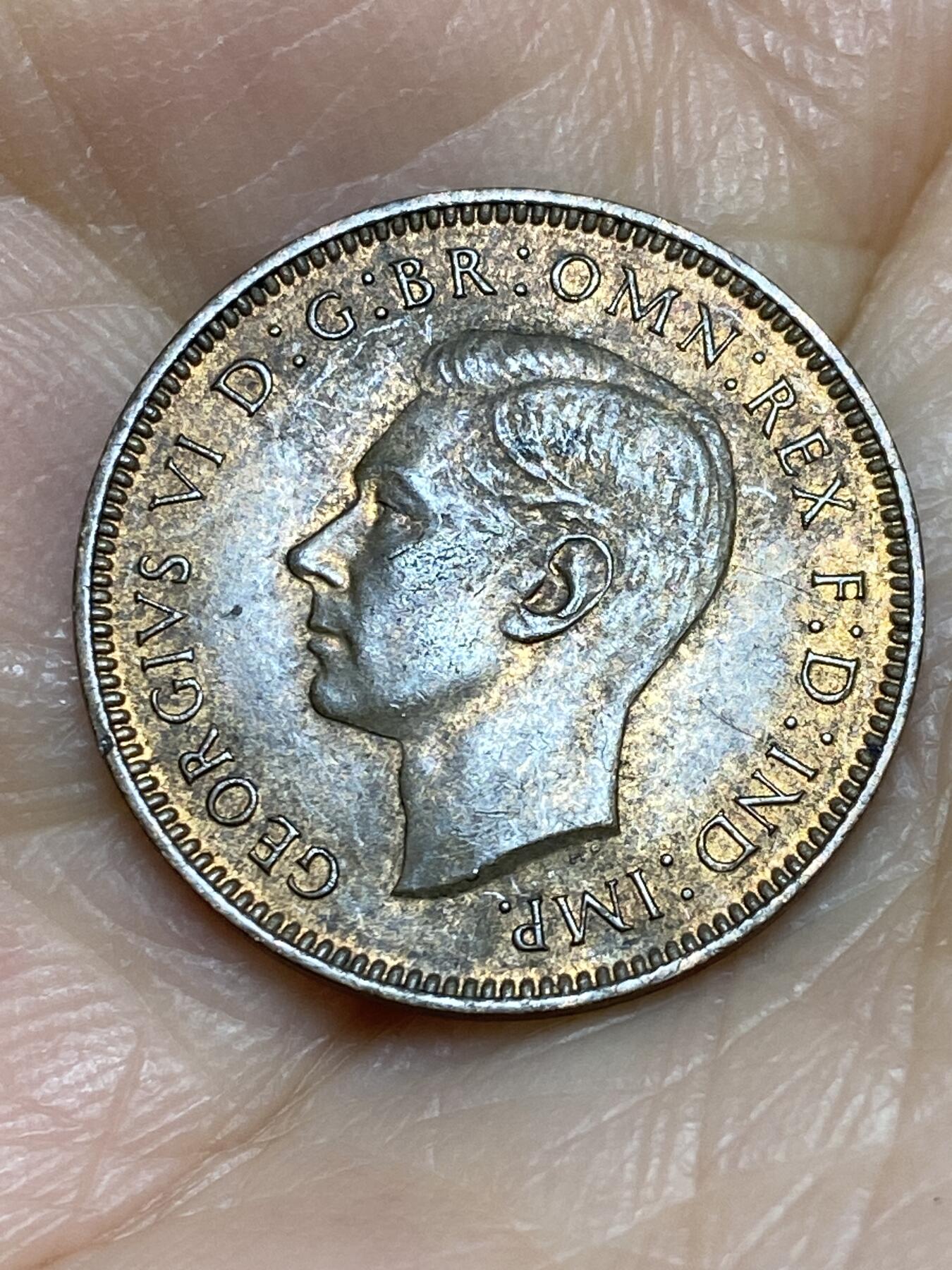 2025年第一百二十五场(总第一百五十一场）外国好品散币(免佣金) 英国🇬🇧1939年1法新(乔治六世第一版)