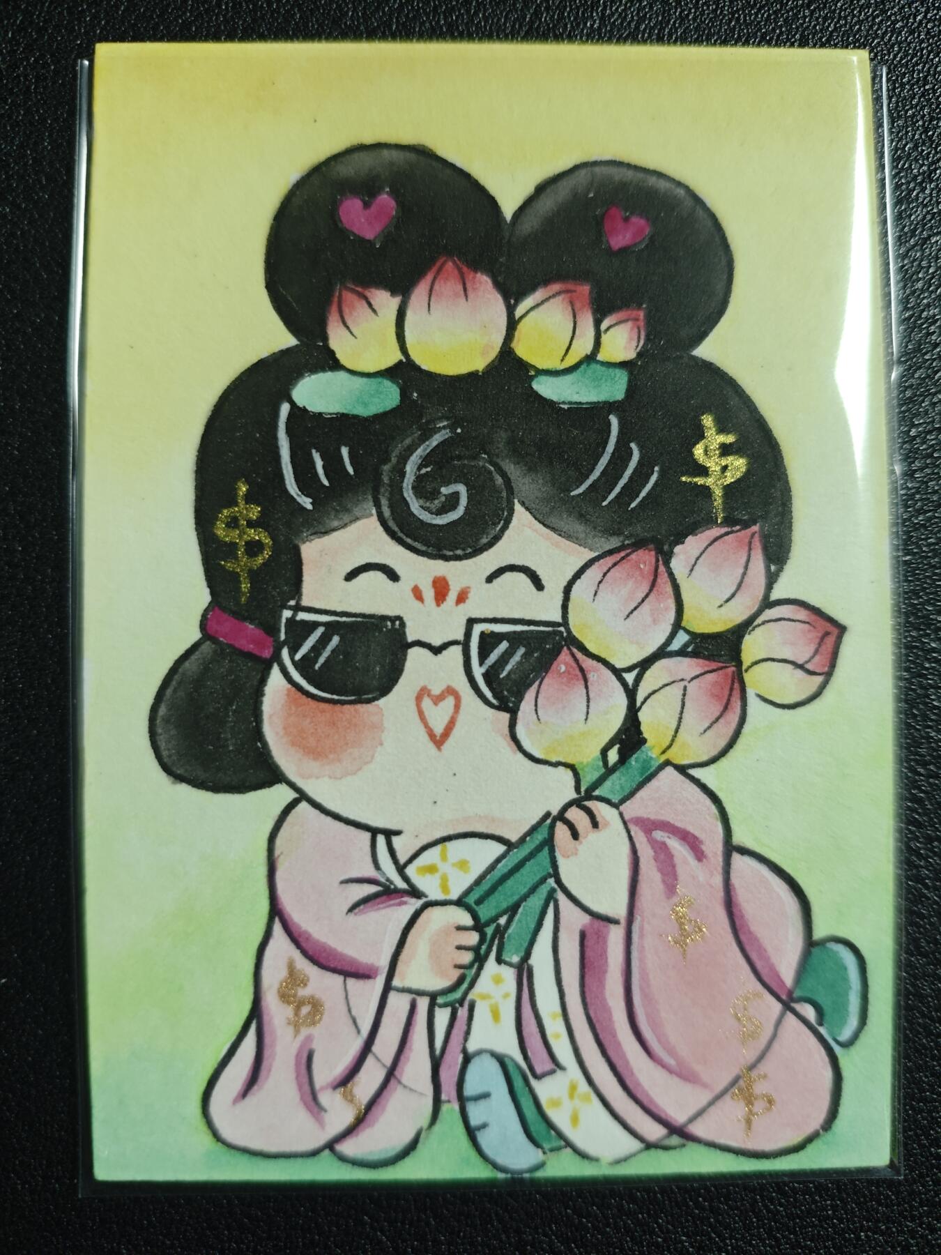 天玑星卡拍第137期《11.13周四截拍》持续收拍收评中 满赠卡需备注 【手绘卡】小火柴 杨玉环 手绘卡