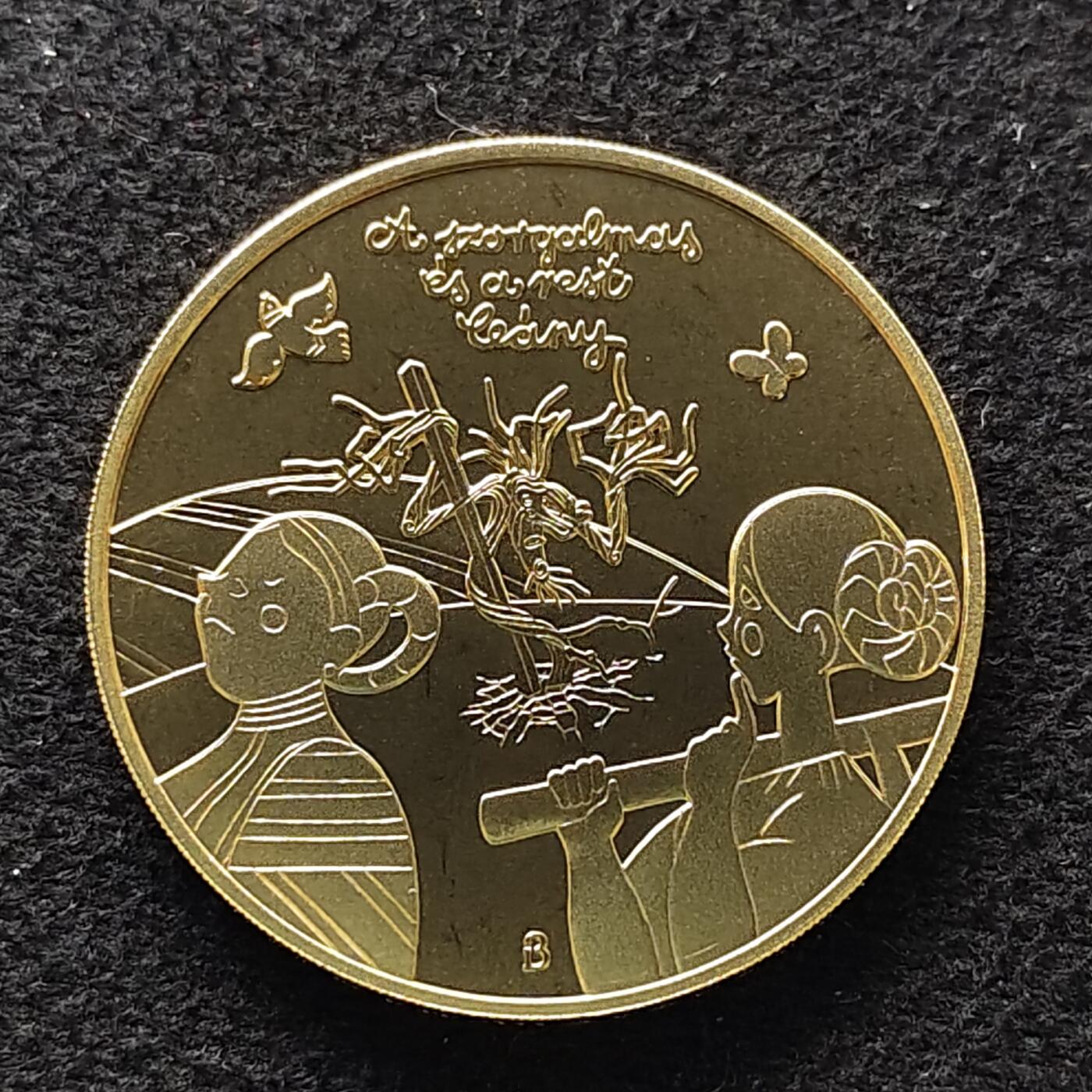 【全场包邮】纯粹捡漏拍477场（免费代拍第14场）调整中 匈牙利2025年3000福林民间故事勤奋与懒惰的女孩纪念币