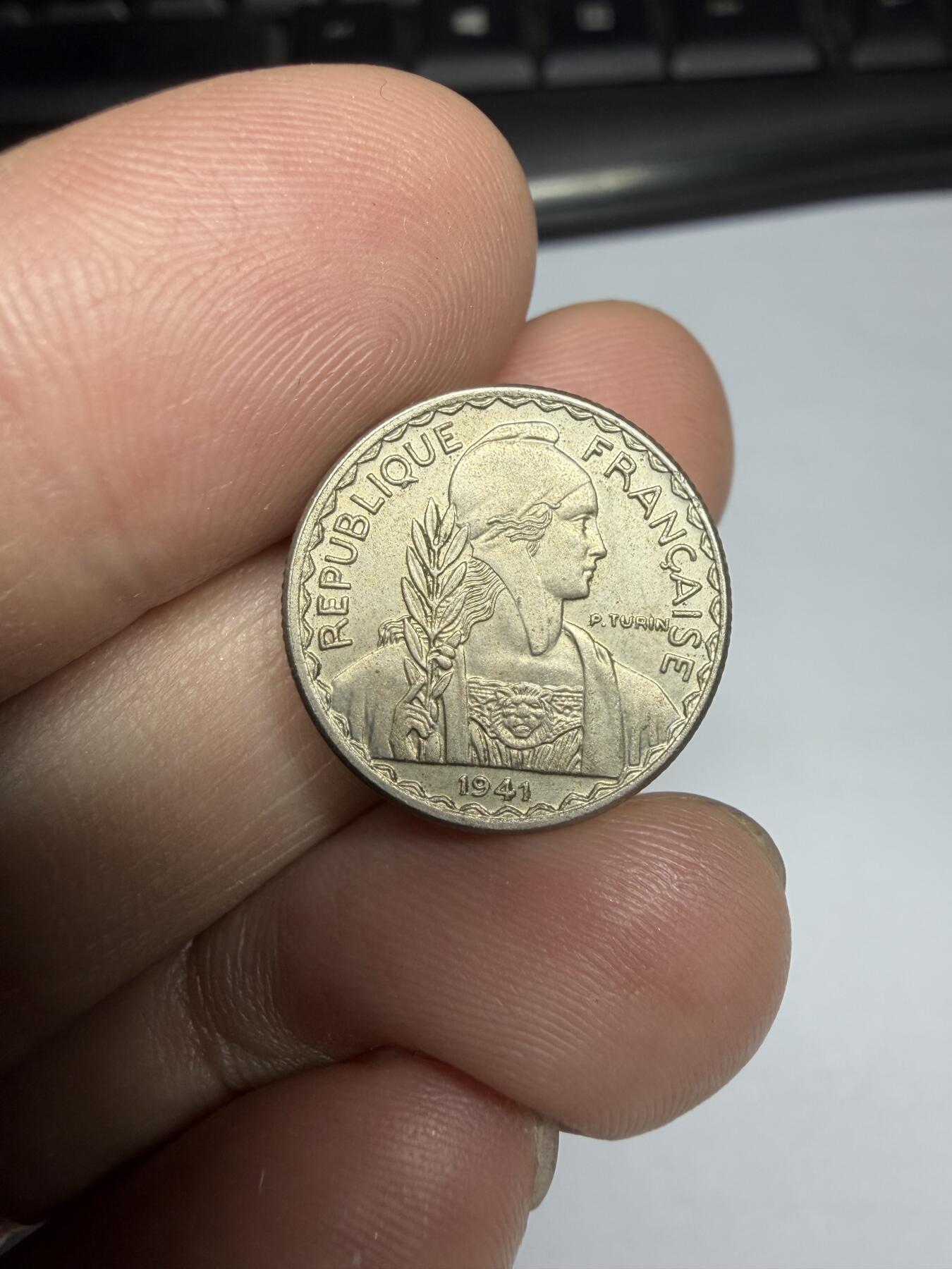 2025年集古藏今外币拍卖第十期-第3场—（总第283拍），可以寄存60天，满160元包邮。 1941年法属印支10分