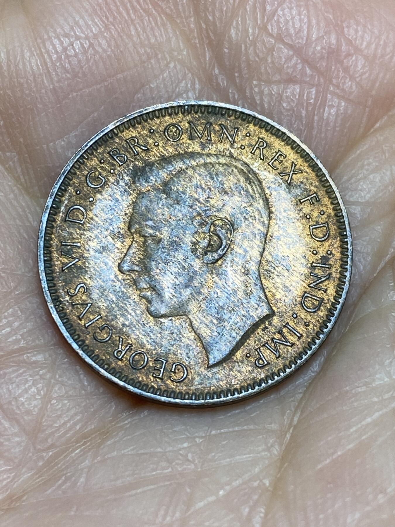 2025年第一百二十五场(总第一百五十一场）外国好品散币(免佣金) 英国🇬🇧1941年1法新(乔治六世第一版)