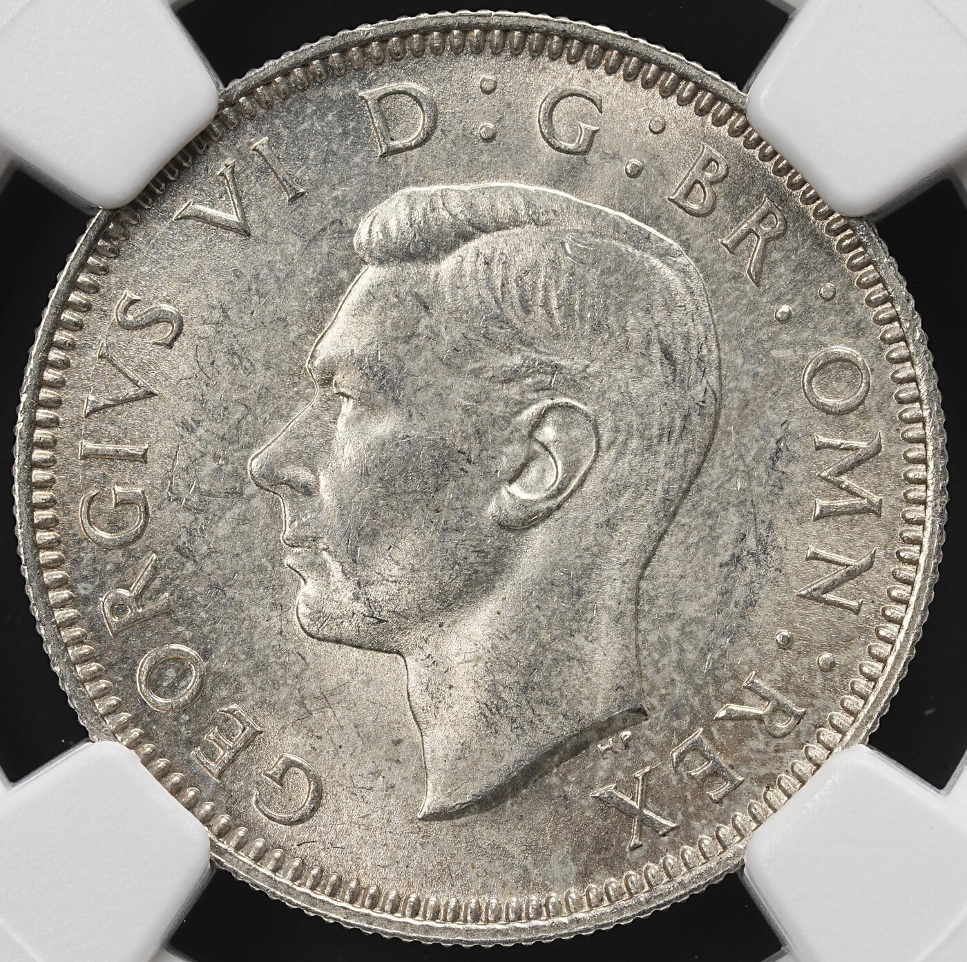 修遠堂世界钱币第九十二期 NGC MS63 1939年英国1先令银币 英格兰徽章版