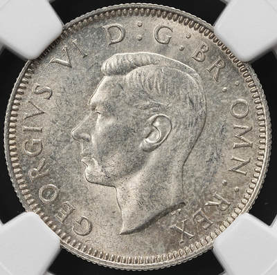 修遠堂世界钱币第九十二期 - NGC MS63 1939年英国1先令银币 英格兰徽章版