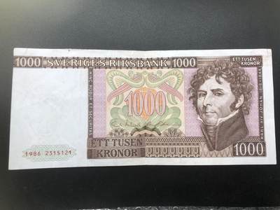 67 EPQ 1979年 新加坡鸟版20元，各版本稀有瑞典1000克朗，持续更新ing - 瑞典 1986年 1000瑞典克朗 XF流通品