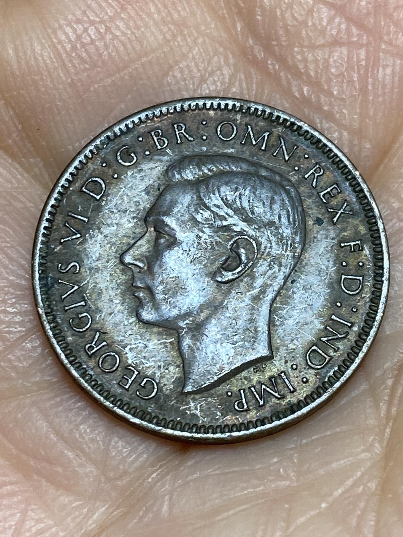 2025年第一百二十五场(总第一百五十一场）外国好品散币(免佣金) 英国🇬🇧1941年1法新(乔治六世第一版)