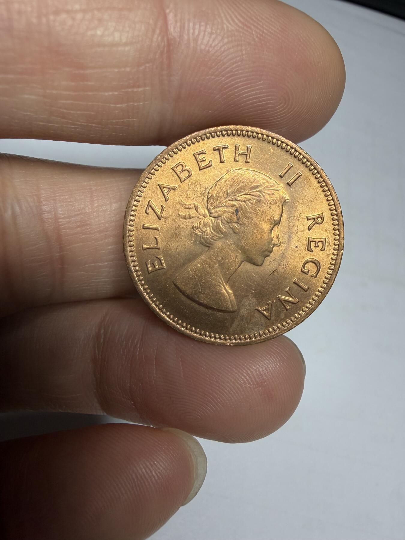 2025年集古藏今外币拍卖第十期-第3场—（总第283拍），可以寄存60天，满160元包邮。 UNＣ品南非1960年1/2便士