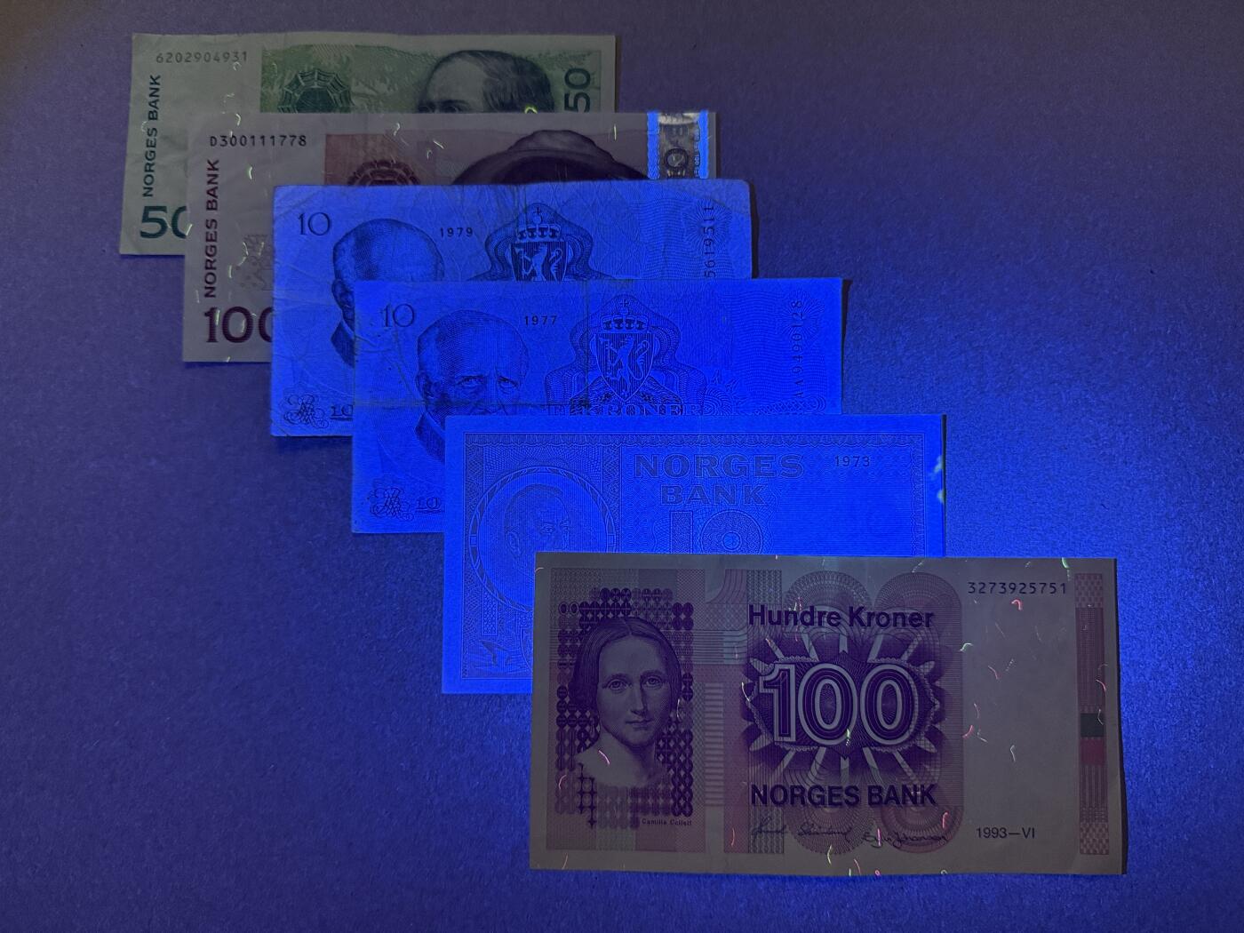 《艾美收藏》第219期-11.9周日外币畅拍场 挪威克朗6张 各种版本 流通品相