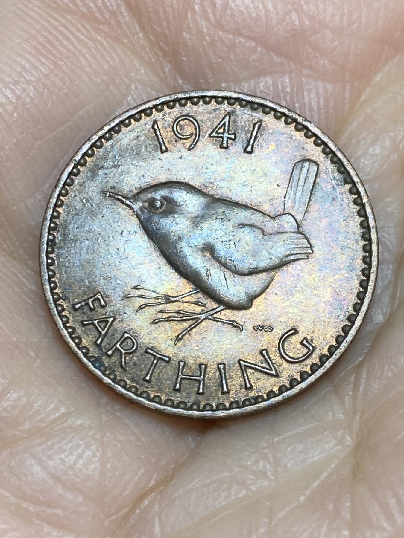 2025年第一百二十五场(总第一百五十一场）外国好品散币(免佣金) 英国🇬🇧1941年1法新(乔治六世第一版)