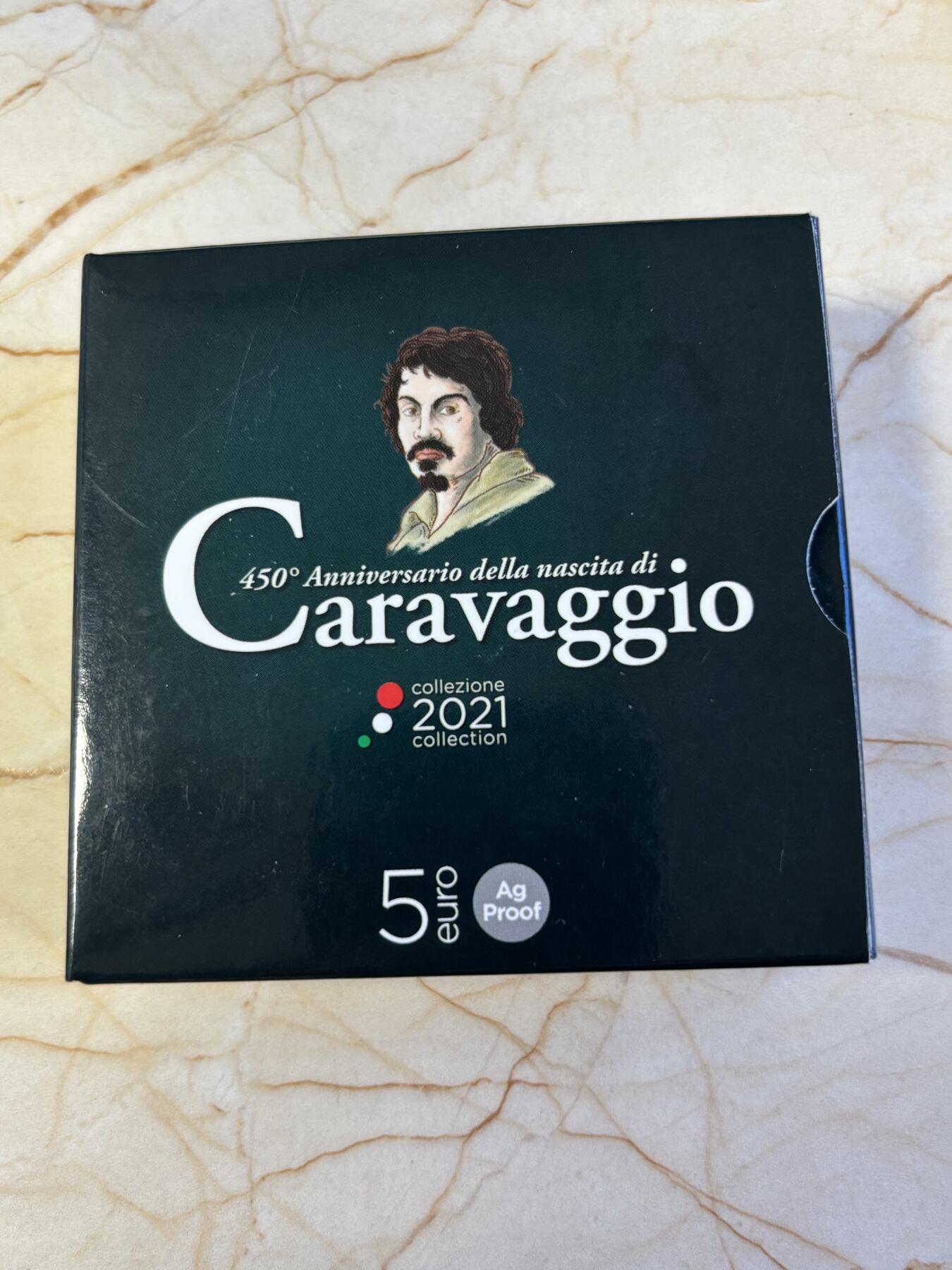 第181期拍卖 意大利2021年画家卡拉瓦乔诞辰450周年纪念银币，925银，18克