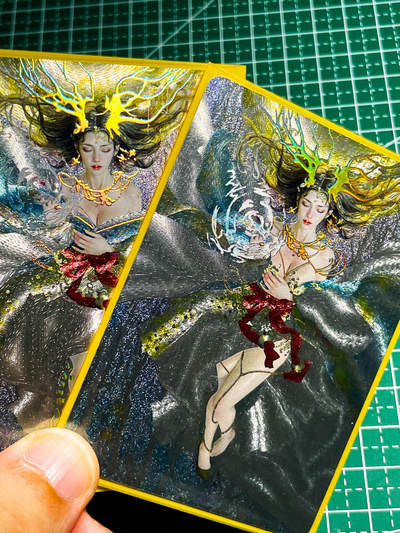 显眼宝36期 11月12日晚21:50截拍 佣金1起 可寄存～ - 【幻彩粗闪】燎原卡牌 焱卡文化 妖姬传第九弹 龙女一对 龙角超帅 太阳底下最震撼 手上法阵 63*88