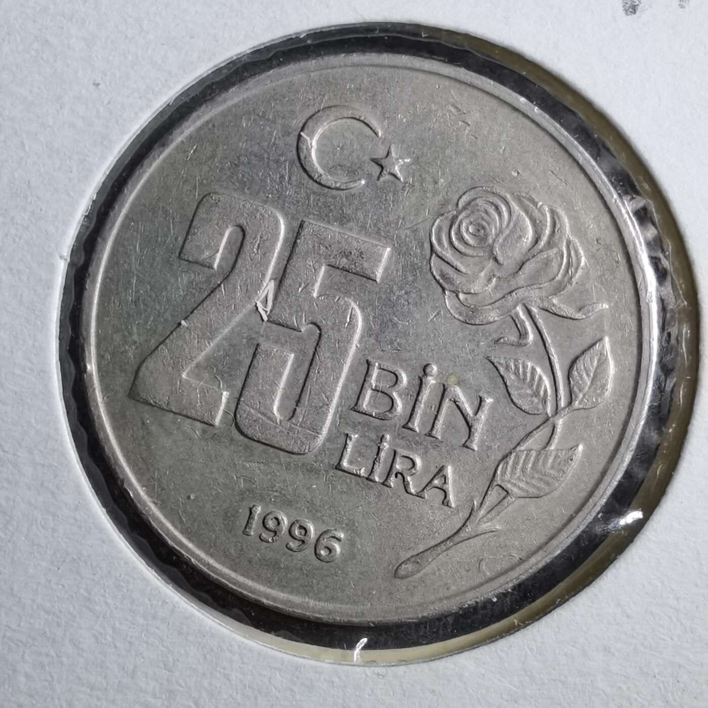 沼泽如烟--第894场 土耳其1996年2.5万里拉