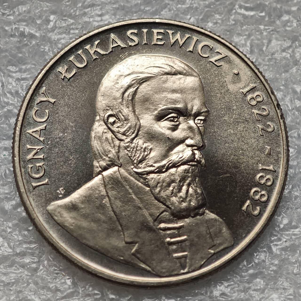 【淘币小摊】限时拍第七百九十五拍  葡属印度爪哇波兰阿根廷专场  满百包邮可预留两周  周一统一发货  波兰1983年路卡斯莱维克斯逝世100周年50兹罗提纪念币发行量61万枚少见 y146