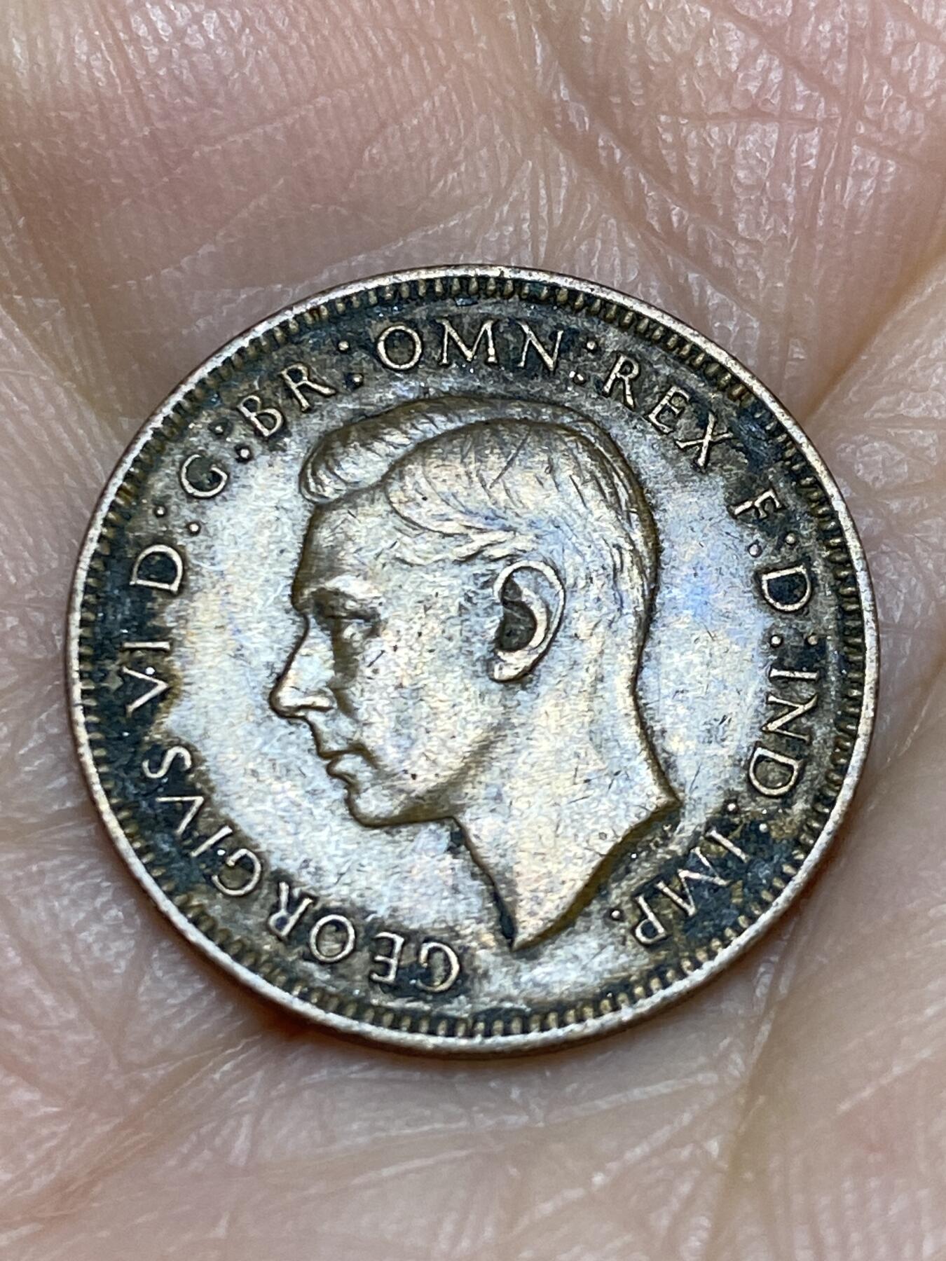 2025年第一百二十五场(总第一百五十一场）外国好品散币(免佣金) 英国🇬🇧1939年1法新(乔治六世第一版)