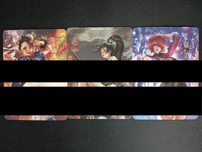 花开卡拍第46期（11月9号周日截拍，品控勿拍!!!拍品不寄存，运费5元，自制卡难免瑕疵，可能存在轻微撞角爆边等出厂瑕疵，品控介意勿拍！） - 冰狗卡牌 艺术卡 女格斗家小套