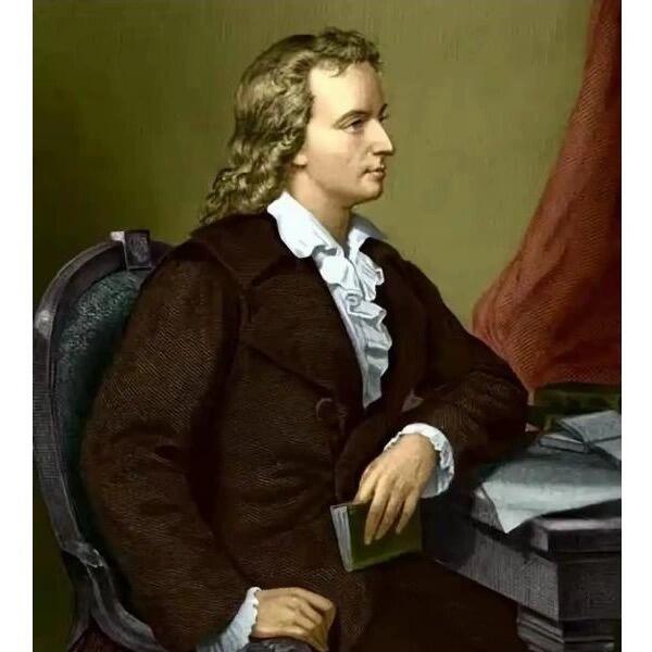 德国1980年 大文豪席勒高浮雕精制大铜章 42MM