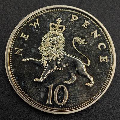 【淘币小摊】实时拍第七百九十一拍   散币纸币套币场   满百包邮可预留二周 每周一统一发货   - 英国1972年10便士精制镍币