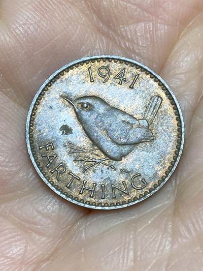 2025年第一百二十五场(总第一百五十一场）外国好品散币(免佣金) - 英国🇬🇧1941年1法新(乔治六世第一版)