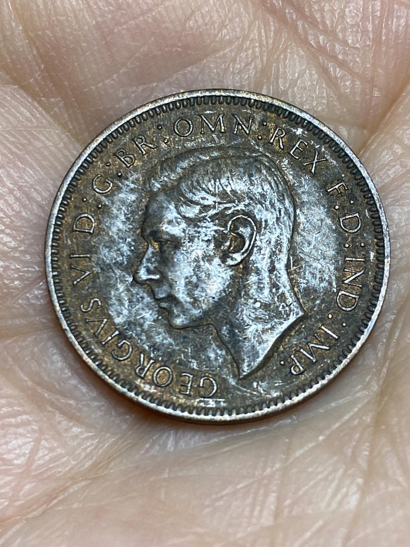 2025年第一百二十五场(总第一百五十一场）外国好品散币(免佣金) 英国🇬🇧1941年1法新(乔治六世第一版)