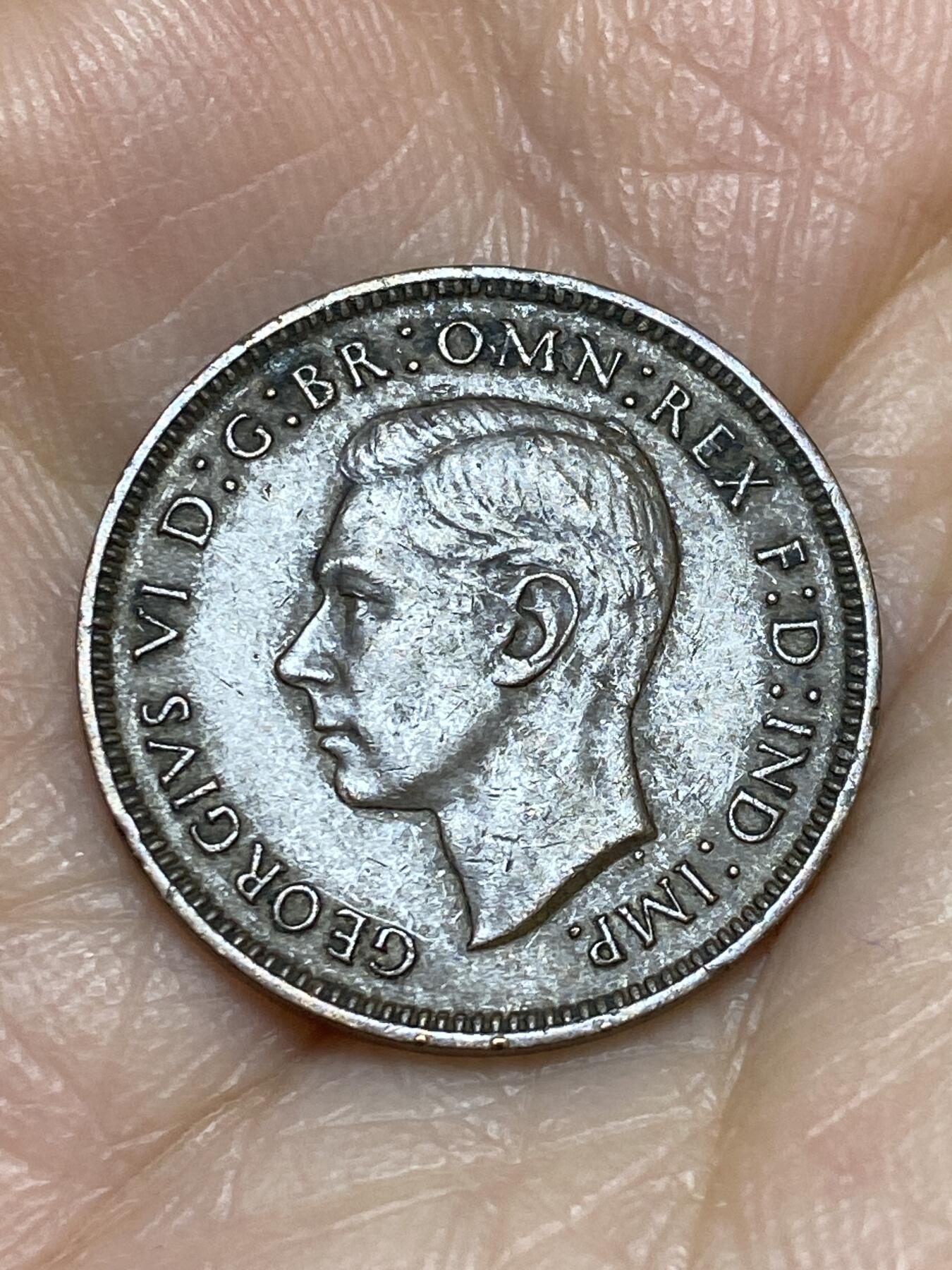 2025年第一百二十五场(总第一百五十一场）外国好品散币(免佣金) 英国🇬🇧1938年1法新(乔治六世第一版)