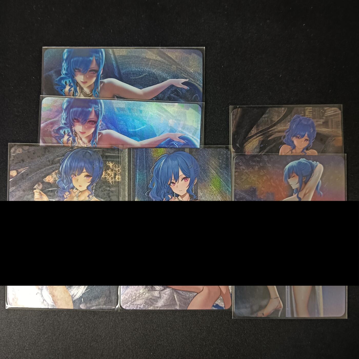 花开卡拍第46期（11月9号周日截拍，品控勿拍!!!拍品不寄存，运费5元，自制卡难免瑕疵，可能存在轻微撞角爆边等出厂瑕疵，品控介意勿拍！） 宁缺卡牌 碧蓝航线 圣路易斯 6张 折光彩闪与粗闪