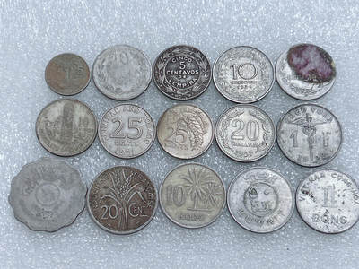 第一海外回流一元起拍收藏 散集专场  第263期 - 散币一组 15枚