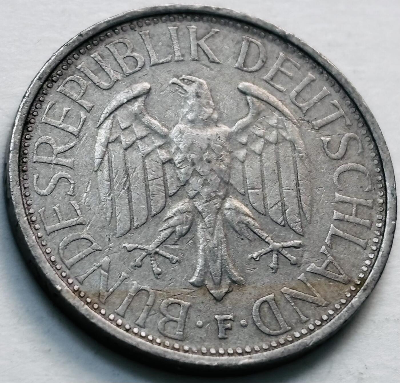 文馨钱币收藏第 279 场，银币，纪念铜章场 长期接收代拍品 1972 年德国 1 马克 F 版