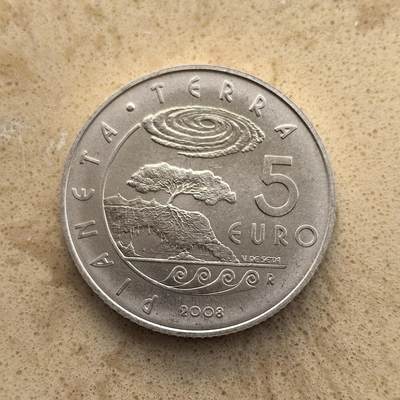 道一币馆币章第一百五十五场 - 圣马力诺2008年国际地球年5欧元纪念银币 18g 925S 50000