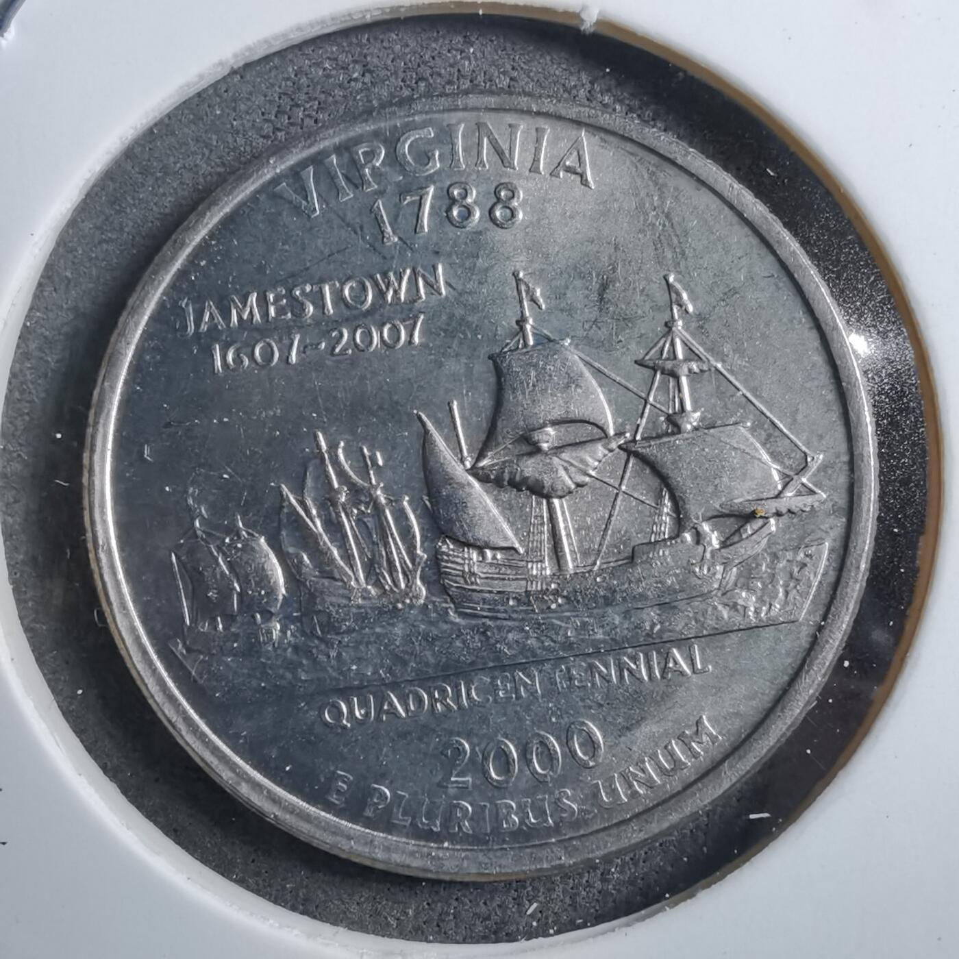 沼泽如烟--第894场 美国2000年25分纪念币