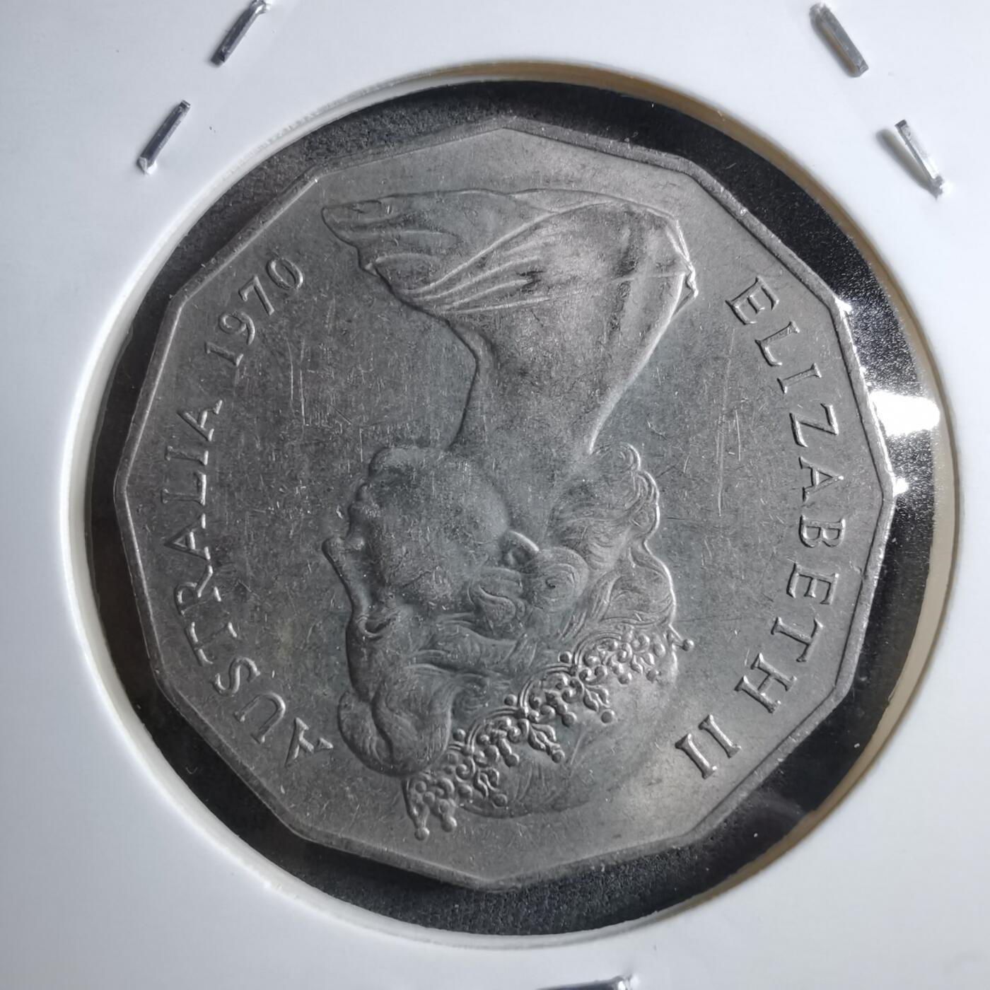 沼泽如烟--第894场 澳大利亚1970年50分纪念币