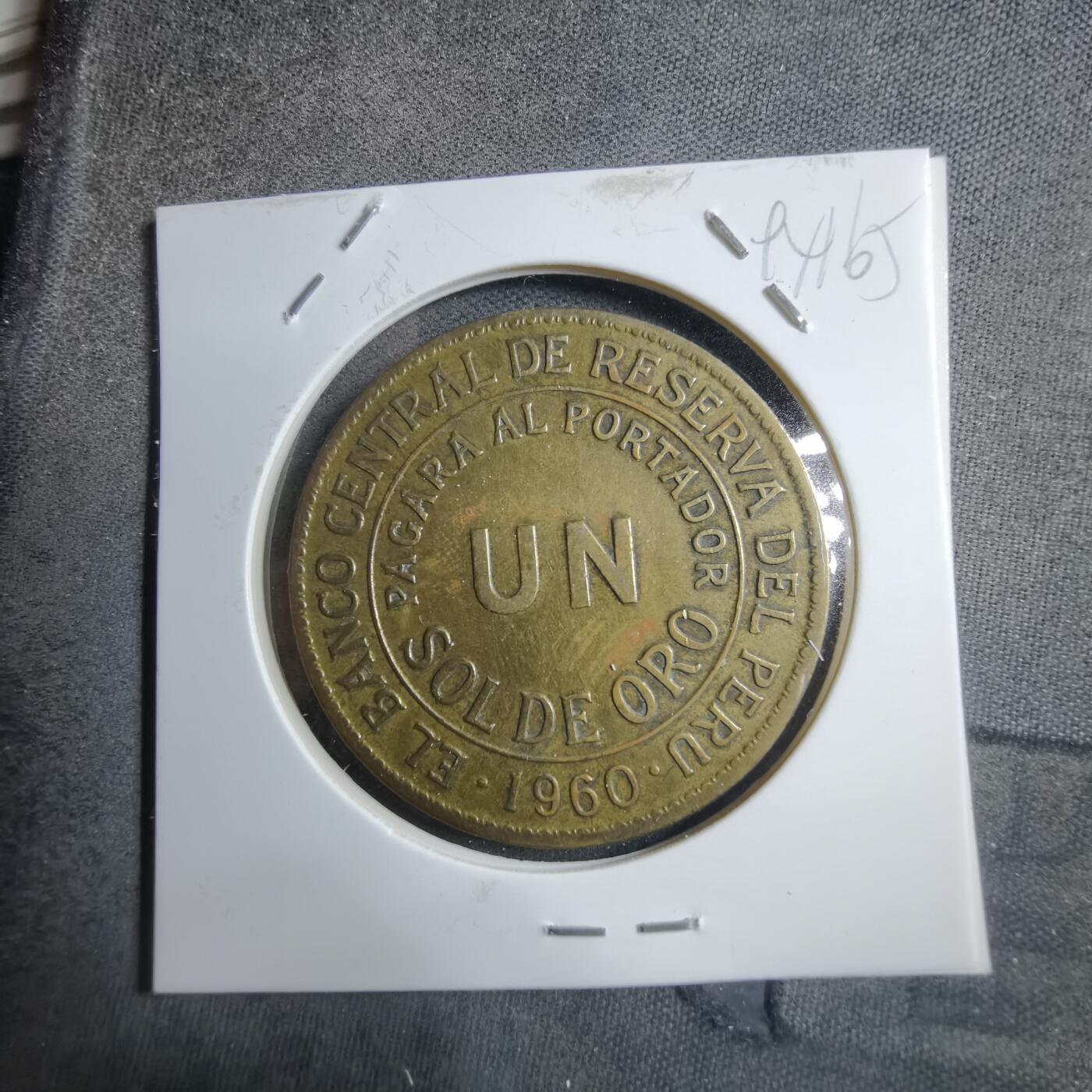 沼泽如烟--第894场 秘鲁1960年1索尔