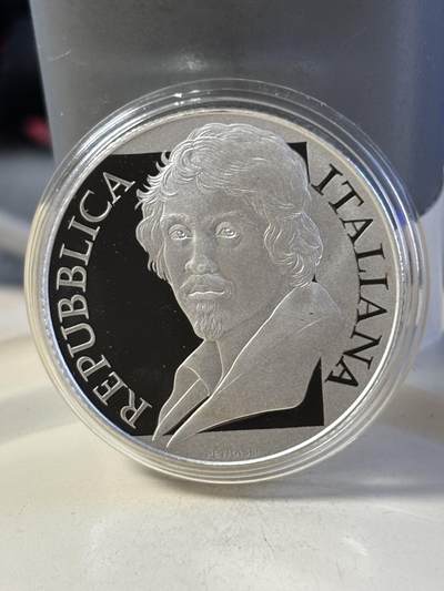 第181期拍卖 - 意大利2021年画家卡拉瓦乔诞辰450周年纪念银币，925银，18克