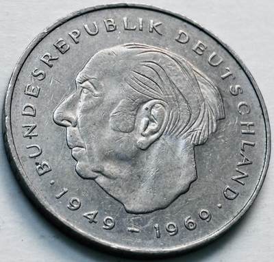 文馨钱币收藏第 279 场，银币，纪念铜章场 长期接收代拍品 - 1985 年德国 2 马克 F 版，第一任总统纪念币