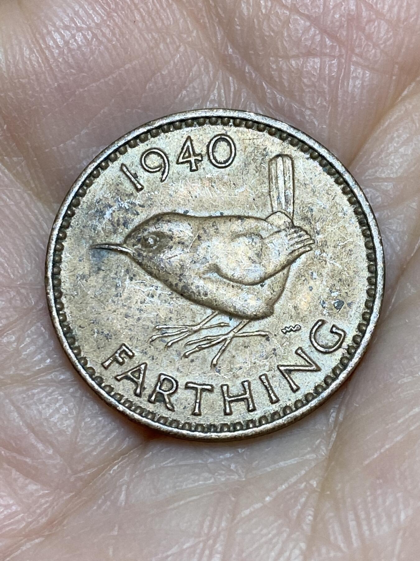 2025年第一百二十五场(总第一百五十一场）外国好品散币(免佣金) 英国🇬🇧1940年1法新(乔治六世第一版)