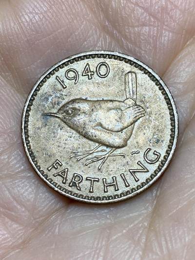 2025年第一百二十五场(总第一百五十一场）外国好品散币(免佣金) - 英国🇬🇧1940年1法新(乔治六世第一版)